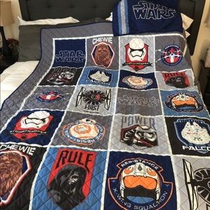 Twin size Star Wars bedding quilt